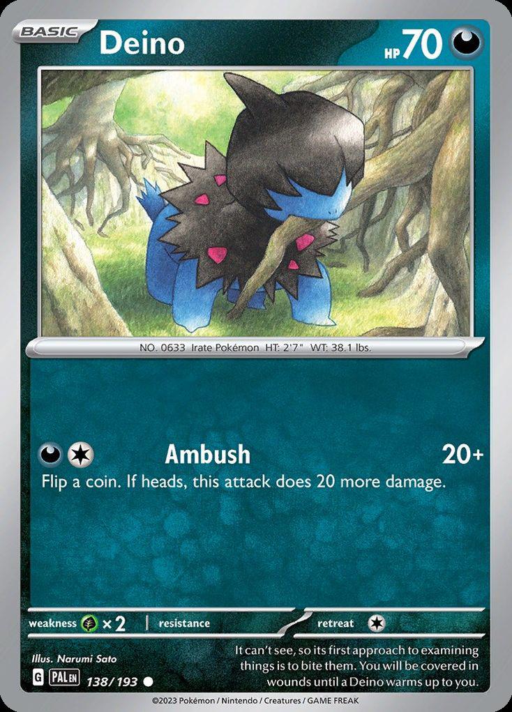 Deino - Paldea Evolved (Common) [PAL-138] Main image