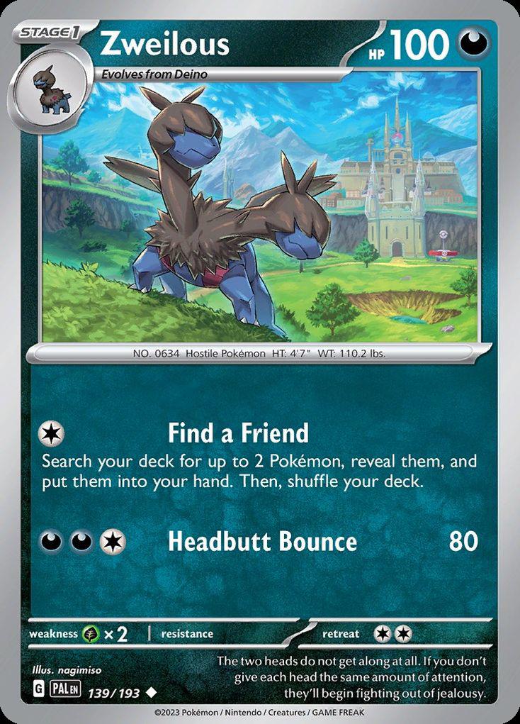Zweilous - Paldea Evolved (Uncommon) [PAL-139] Hoofdafbeelding