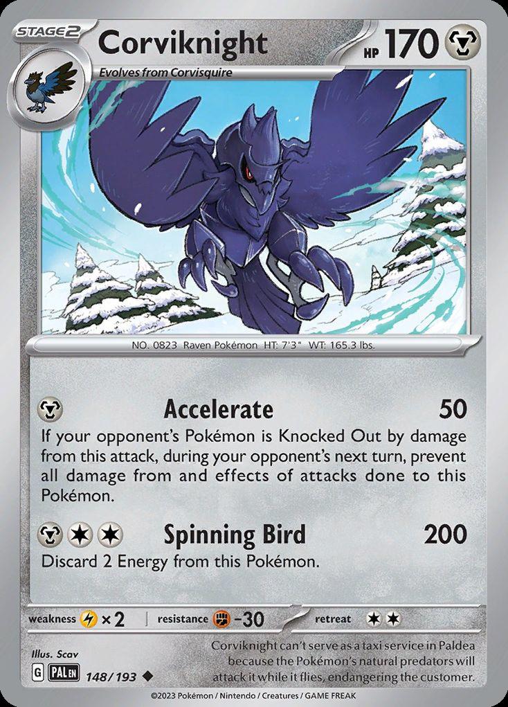 Corviknight - Paldea Evolved (Uncommon) [PAL-148] Main image