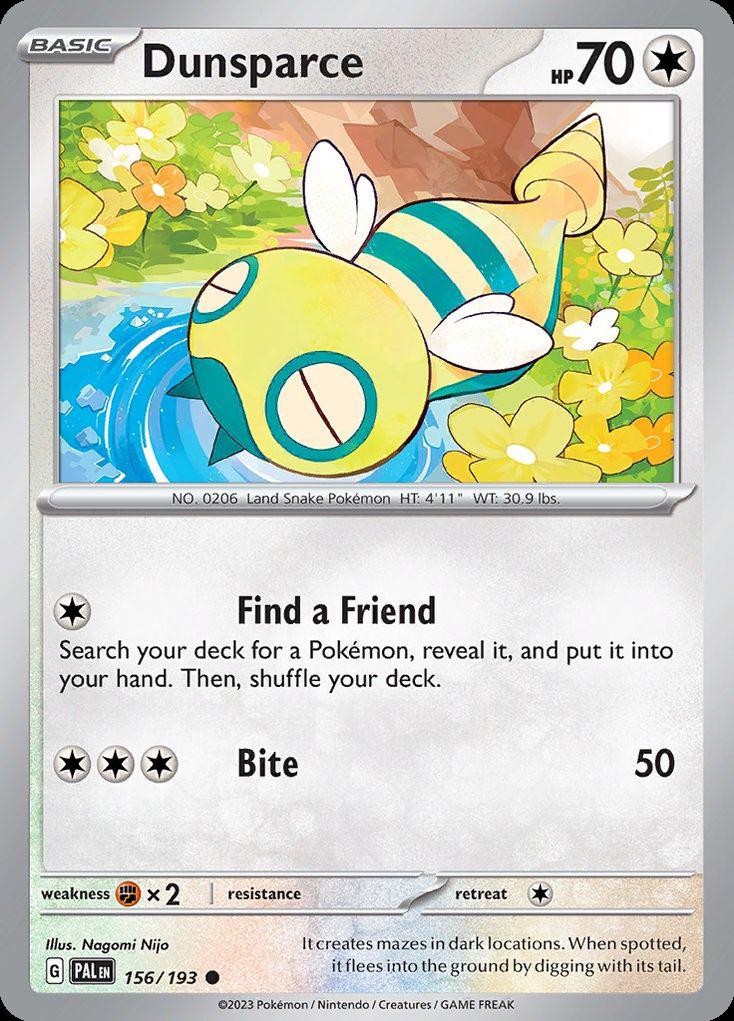 Dunsparce - Paldea Evolved (Common) [PAL-156] Main image