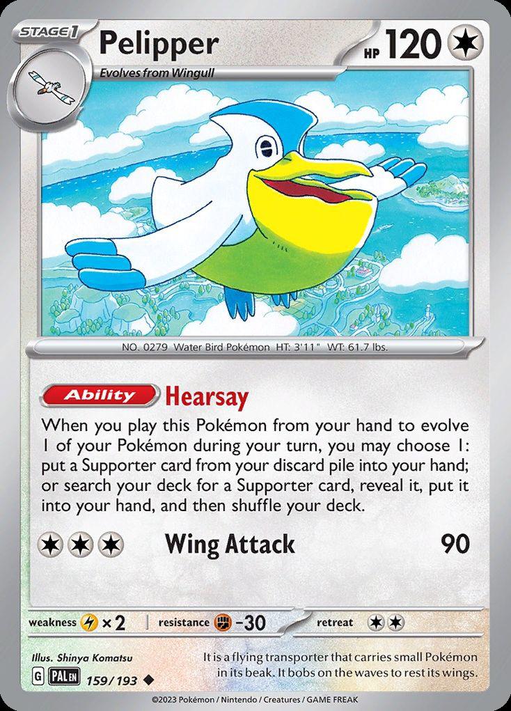 Pelipper - Paldea Evolved (Uncommon) [PAL-159] Hoofdafbeelding