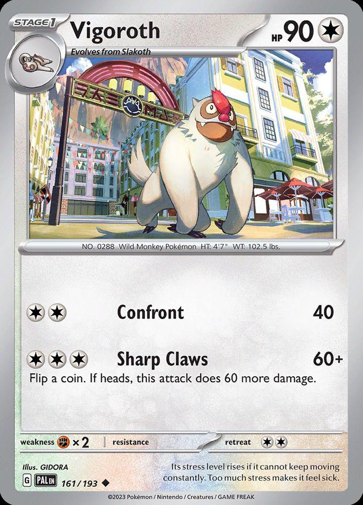 Vigoroth - Paldea Evolved (Uncommon) [PAL-161] Hoofdafbeelding