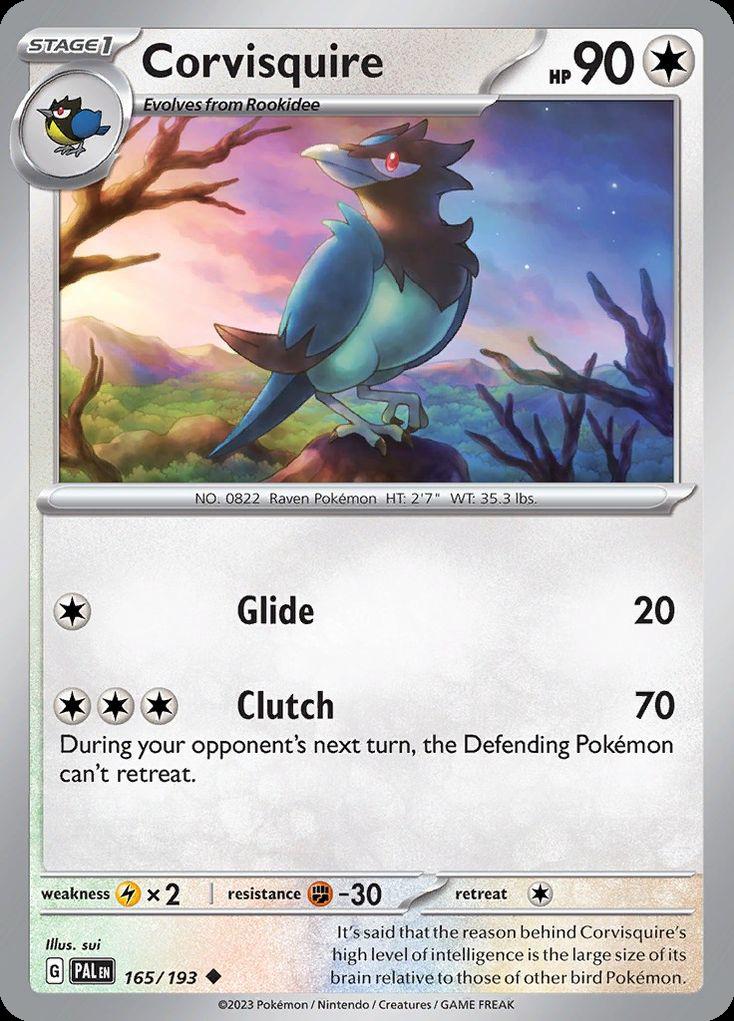 Corvisquire - Paldea Evolved (Uncommon) [PAL-165] Main image