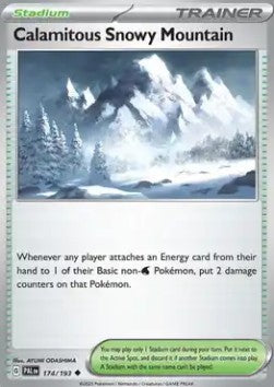 Calamitous Snowy Mountain - Paldea Evolved (Uncommon) [PAL-174] Imagen principal del producto
