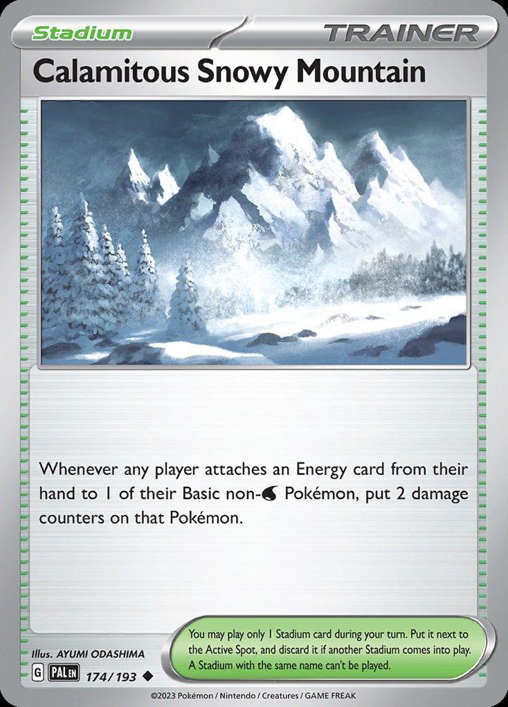 Calamitous Snowy Mountain - Paldea Evolved (Uncommon) [PAL-174] Imagen principal del producto