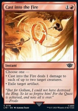 Cast into the Fire - The Lord of the Rings: Tales of Middle-earth (Common) [LTR-118] Image principale du produit