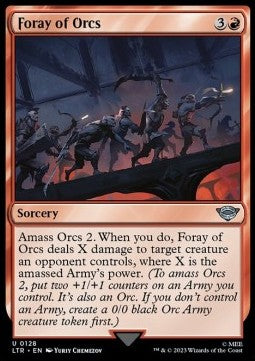 Foray of Orcs - The Lord of the Rings: Tales of Middle-earth (Uncommon) [LTR-128] Hover Image