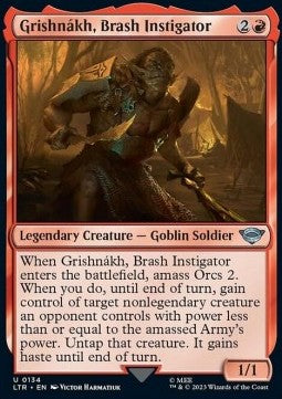 Grishnákh, Brash Instigator - The Lord of the Rings: Tales of Middle-earth (Uncommon) [LTR-134]
