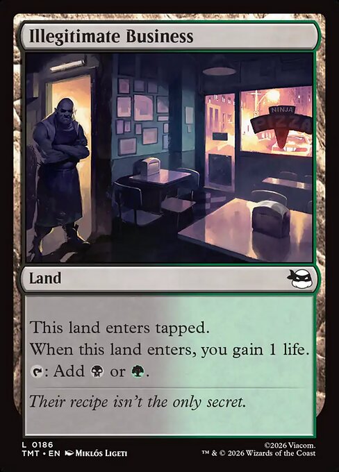 Illegitimate Business – Teenage Mutant Ninja Turtles (TMT-186) Magic: The Gathering card