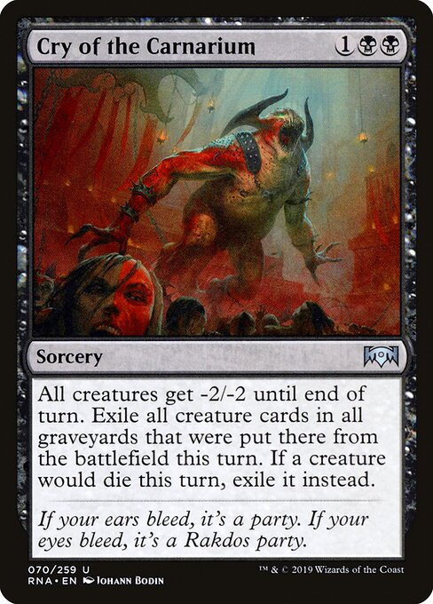 Cry of the Carnarium – Ravnica Allegiance (RNA-70) Magic: The Gathering card