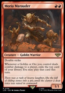 Moria Marauder - The Lord of the Rings: Tales of Middle-earth (Rare) [LTR-138] Hover Image