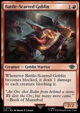 Battle-Scarred Goblin - The Lord of the Rings: Tales of Middle-earth (Common) [LTR-115] Hauptbild