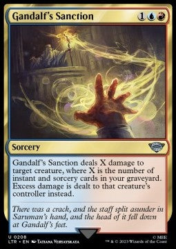 Gandalf's Sanction - The Lord of the Rings: Tales of Middle-earth (Uncommon) [LTR-208] Hover Image