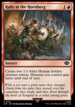 Rally at the Hornburg - The Lord of the Rings: Tales of Middle-earth (Common) [LTR-142] Hover Image