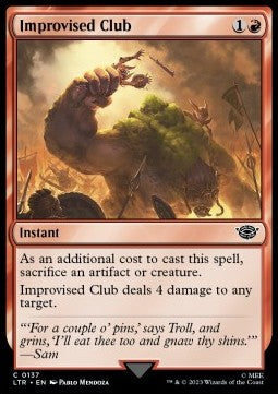 Improvised Club - The Lord of the Rings: Tales of Middle-earth (Common) [LTR-137] Hover Image