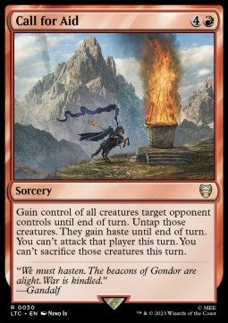 Call for Aid - Commander: The Lord of the Rings: Tales of Middle-earth (Rare) [LTC-30] Main image