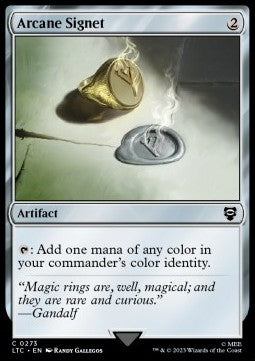 Arcane Signet - Commander: The Lord of the Rings: Tales of Middle-earth (Common) [LTC-273] Main image