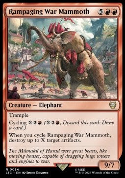 Rampaging War Mammoth - Commander: The Lord of the Rings: Tales of Middle-earth (Rare) [LTC-34] Immagine principale del prodotto