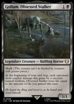 Gollum, Obsessed Stalker - Commander: The Lord of the Rings: Tales of Middle-earth (Rare) [LTC-26] Immagine principale del prodotto