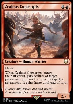 Zealous Conscripts - Commander: The Lord of the Rings: Tales of Middle-earth (Rare) [LTC-231] Main image