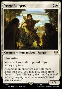 Verge Rangers - Commander: The Lord of the Rings: Tales of Middle-earth (Rare) [LTC-180] Main image