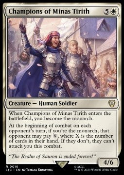 Champions of Minas Tirith - Commander: The Lord of the Rings: Tales of Middle-earth (Rare) [LTC-10] Main image