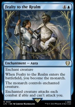 Fealty to the Realm - Commander: The Lord of the Rings: Tales of Middle-earth (Rare) [LTC-21] Main image