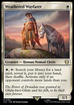 Weathered Wayfarer - Commander: The Lord of the Rings: Tales of Middle-earth (Rare) [LTC-183] Hover Image