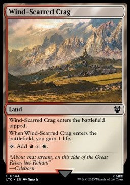 Wind-Scarred Crag - Commander: The Lord of the Rings: Tales of Middle-earth (Common) [LTC-344] Main image