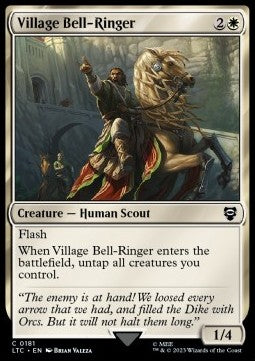 Village Bell-Ringer - Commander: The Lord of the Rings: Tales of Middle-earth (Common) [LTC-181] Main image