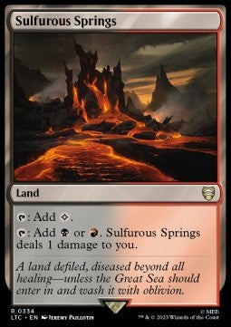 Sulfurous Springs - Commander: The Lord of the Rings: Tales of Middle-earth (Rare) [LTC-334] Immagine principale del prodotto