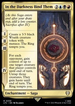 In the Darkness Bind Them - Commander: The Lord of the Rings: Tales of Middle-earth (Rare) [LTC-58] Immagine principale del prodotto