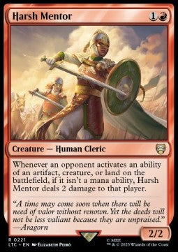 Harsh Mentor - Commander: The Lord of the Rings: Tales of Middle-earth (Rare) [LTC-221] Main image