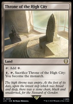 Throne of the High City - Commander: The Lord of the Rings: Tales of Middle-earth (Rare) [LTC-339] Main image