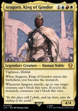 Aragorn, King of Gondor - Commander: The Lord of the Rings: Tales of Middle-earth (Mythic) [LTC-5] Hover Image