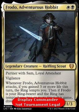 Frodo, Adventurous Hobbit (V.2) - Commander: The Lord of the Rings: Tales of Middle-earth: Extras (Mythic) [XLTC-2] Main image