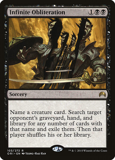 Infinite Obliteration – Magic Origins (ORI-103) Magic: The Gathering card
