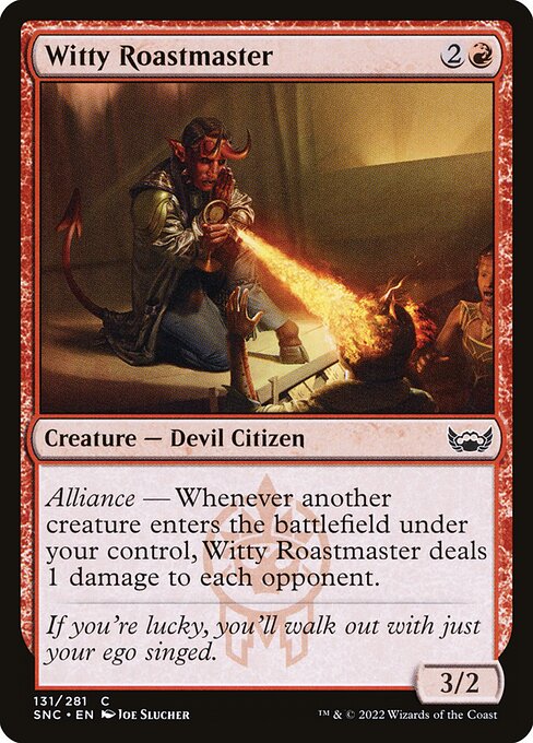 Witty Roastmaster – Streets of New Capenna (SNC-131) Magic: The Gathering card | LC-REM-20260804-15909432230220-71d13f19-482b-4a2e-9692-b7d7caf2f9f5 Hoofdafbeelding