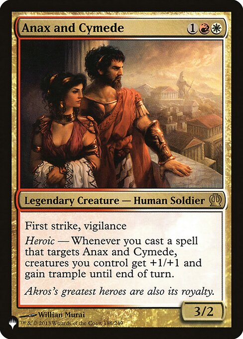 Anax and Cymede – The List (PLST-THS-186) Magic: The Gathering card | LC-REM-20260804-15151557542220-71d9fd43-576f-45db-ab8f-a9f2a0427398 Image principale du produit