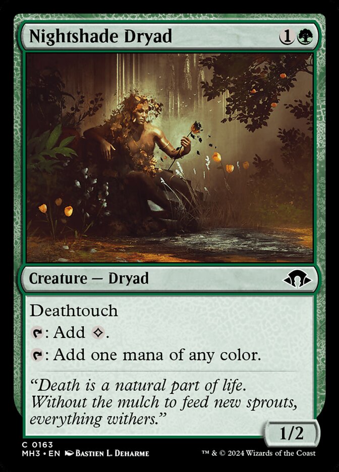 Nightshade Dryad - Modern Horizons 3 (Common) [MH3-163]