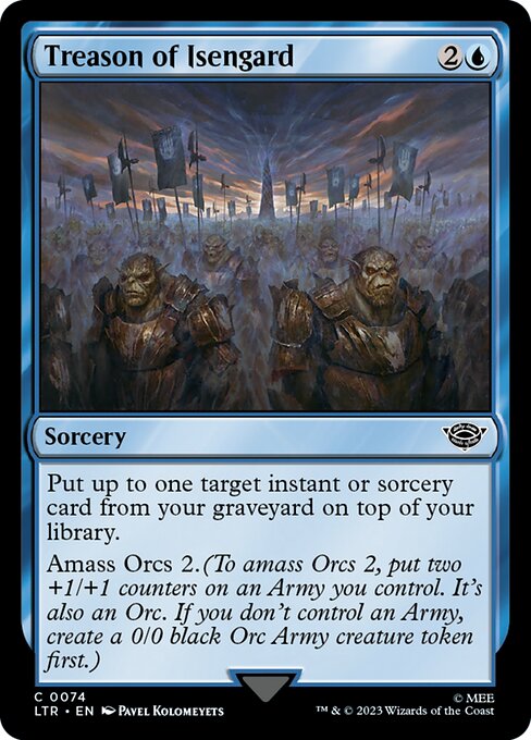 Treason of Isengard – The Lord of the Rings: Tales of Middle-earth (LTR-74) Magic: The Gathering card | LC-REM-20260804-15150803288396-71f97505-c961-4890-acd0-32a63919ac2a