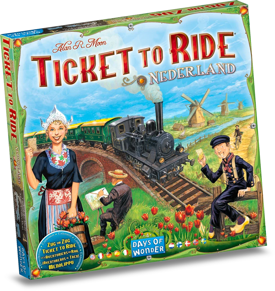 Ticket to Ride Nederland multilingual expansion box