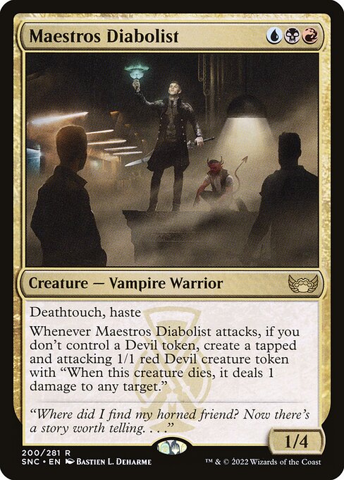 Maestros Diabolist – Streets of New Capenna (SNC-200) Magic: The Gathering card Hoofdafbeelding