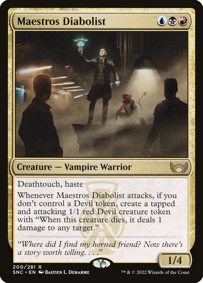 Maestros Diabolist - Streets of New Capenna (Rare) [SNC-200] Hoofdafbeelding