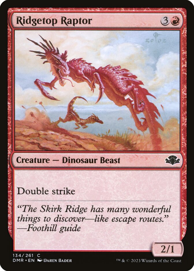 Ridgetop Raptor - Dominaria Remastered (Common) [DMR-134]