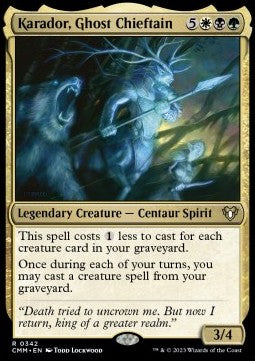 Karador, Ghost Chieftain - Commander Masters (Rare) [CMM-342] Imagen principal del producto