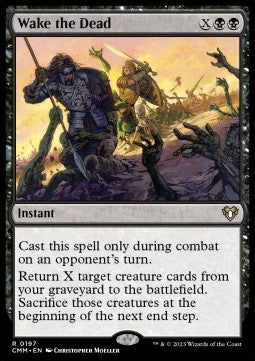Wake the Dead - Commander Masters (Rare) [CMM-197] Hover Image