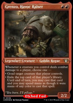 Grenzo, Havoc Raiser (V.1) - Commander Masters: Extras (Rare) [XCMM-538] Hover Image
