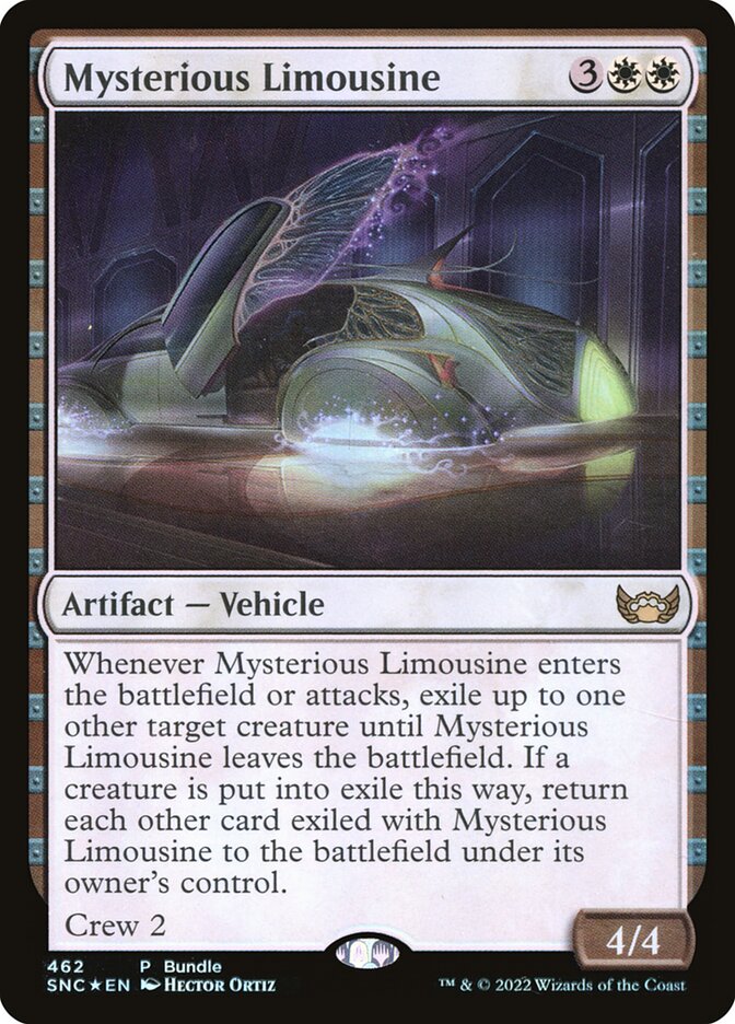 Magic-kaart Mysterious Limousine PSNC-462 uit Streets of New Capenna: Promos (Rare) Main image