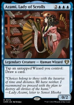 Azami, Lady of Scrolls - Commander Masters (Rare) [CMM-74] Immagine principale del prodotto